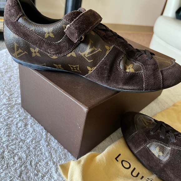 AUTHENTIC LOUIS VUITTON SNEAKERS SIZE 7.5 MEN OR 9.5/10 WOMEN VERY GOOD VINTAGE - Picture 7 of 13